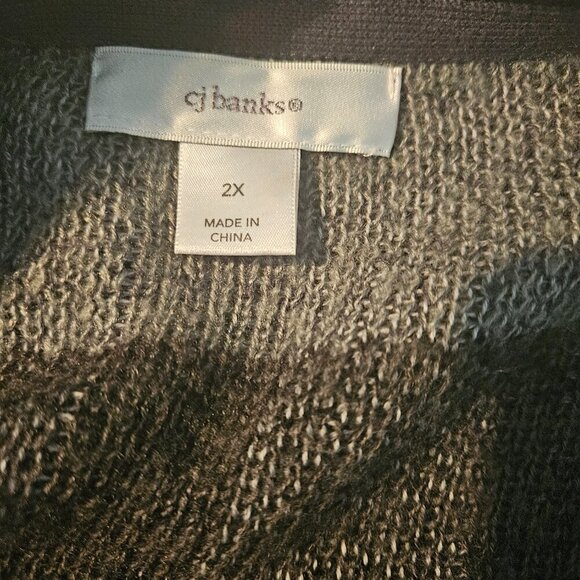 CJ Banks Womens Cardigan Sweater Open Front Long Sleeve Plus Size 2X - Picture 5 of 7